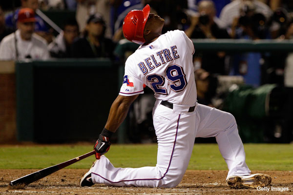 SuperFast Reaction: Adrian Beltre Channels Some Josh Hamilton, Hits 3 Home  Runs vs Orioles - Off The Bench