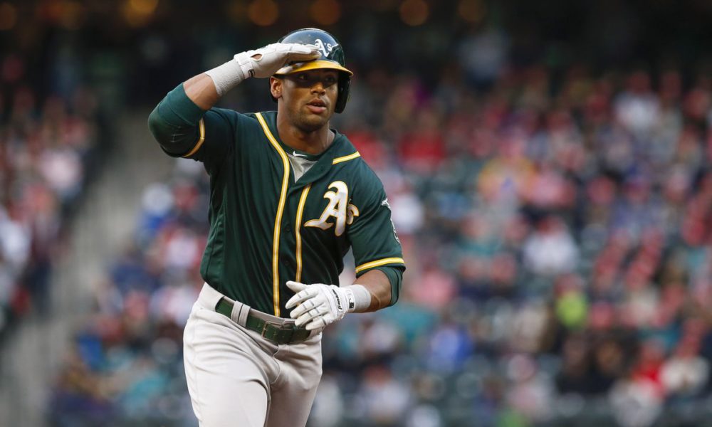 Baseball Oakland Athletics Khris Davis Khrush Home Run Youth Long